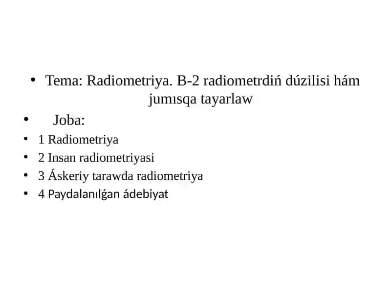 Radiometriya 2