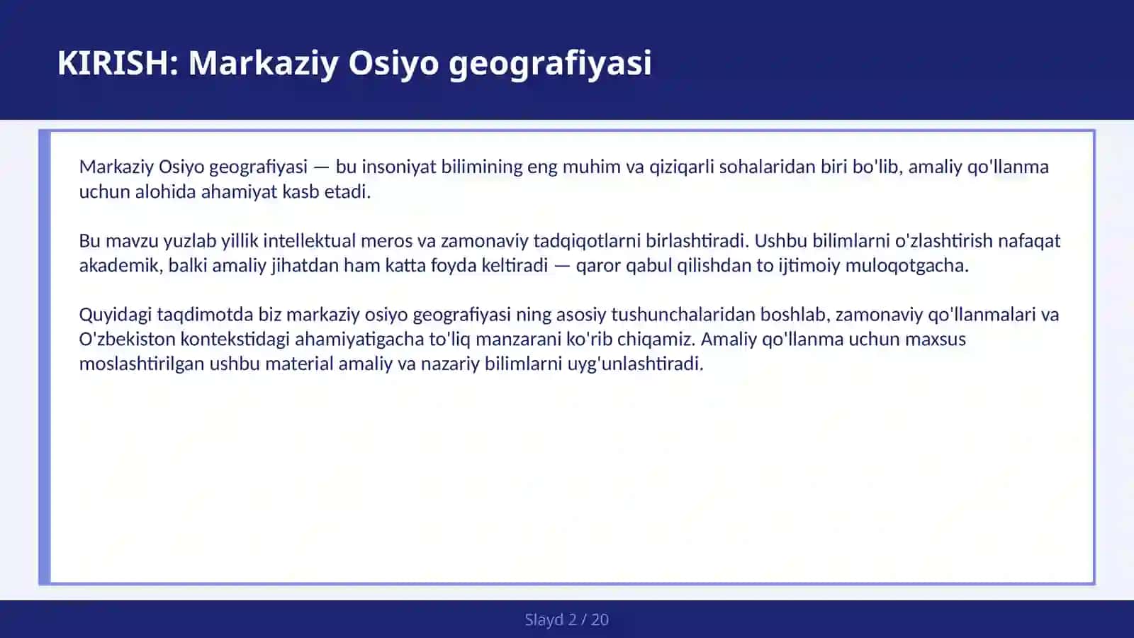 MARKAZIY OSIYO GEOGRAFIYASI 2