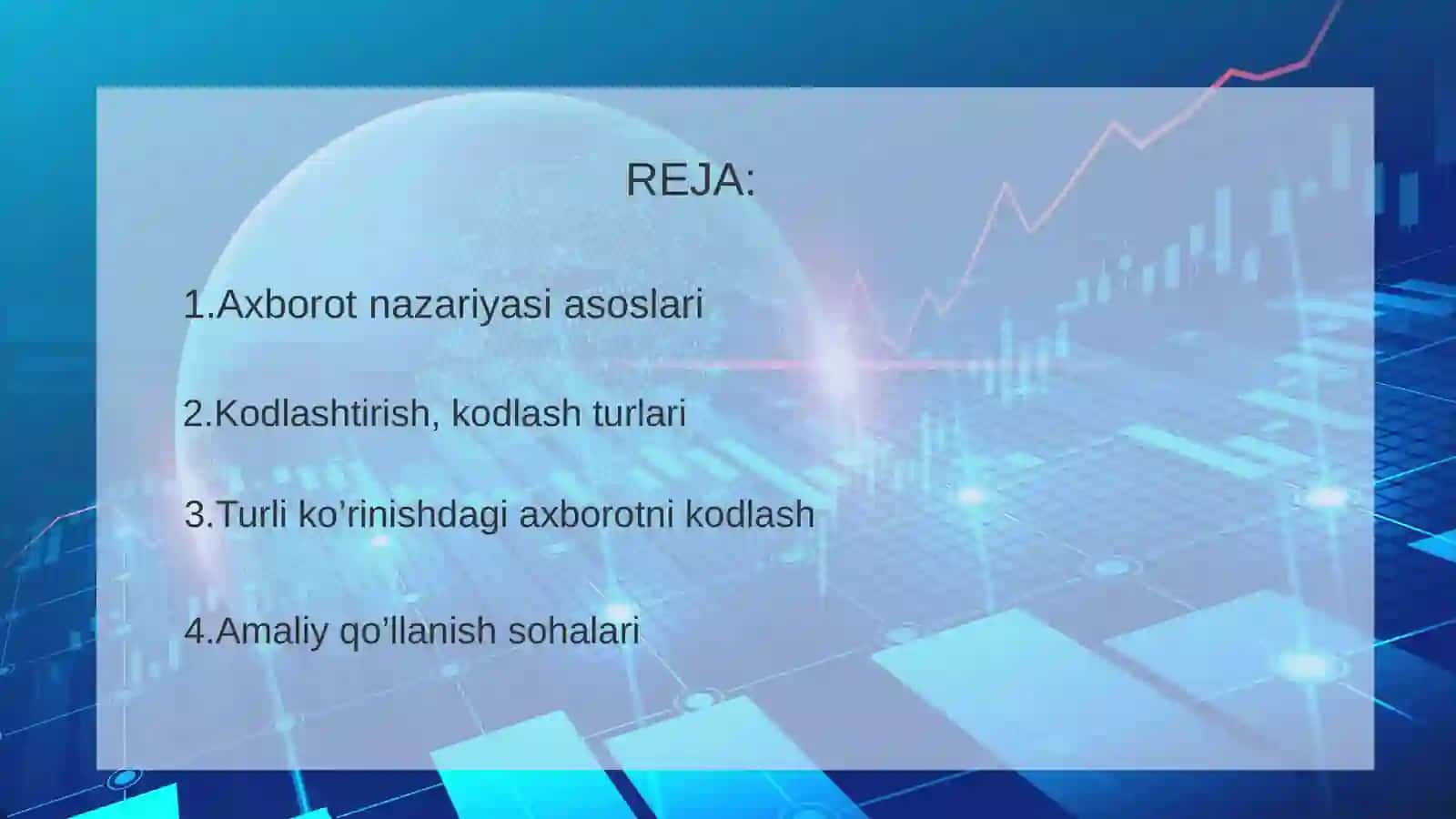 Nazariy va axborot Ma’lumotlarni kodlash 2
