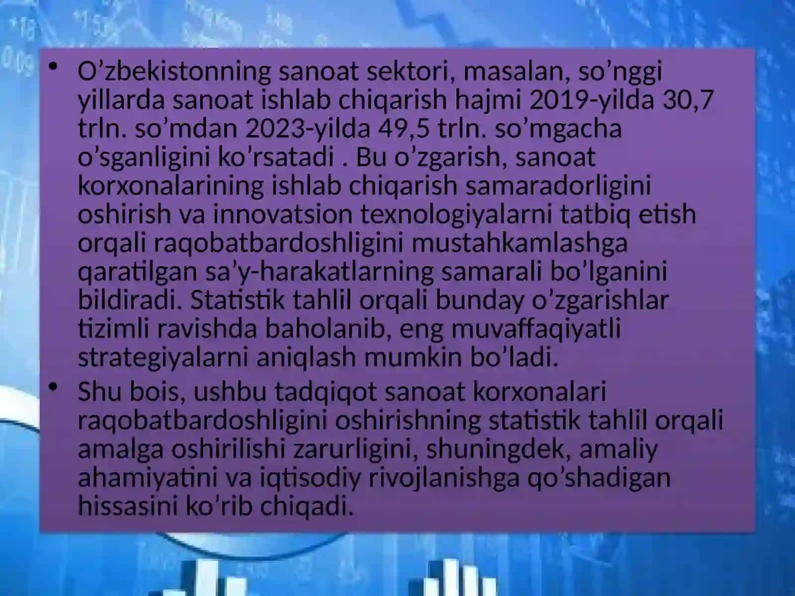 SANOAT TAHLILI ASOSLARI 2