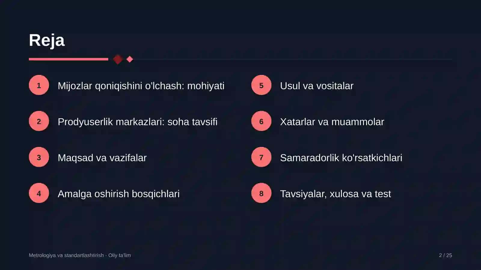 prodyuserlik markazlarida mijozlar qoniqishini o'lchash 1820 2