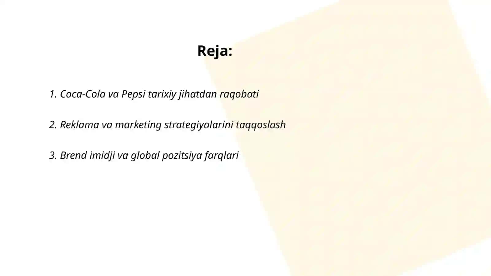 Coca-Cola va Pepsi tarixiy jihatdan raqobati 2