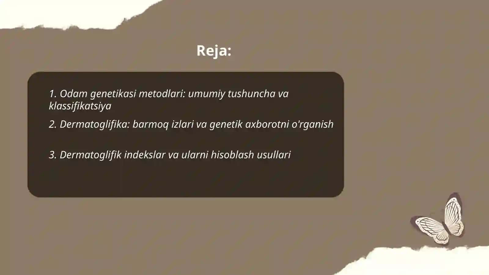 Odam genetikasi metodlari 2