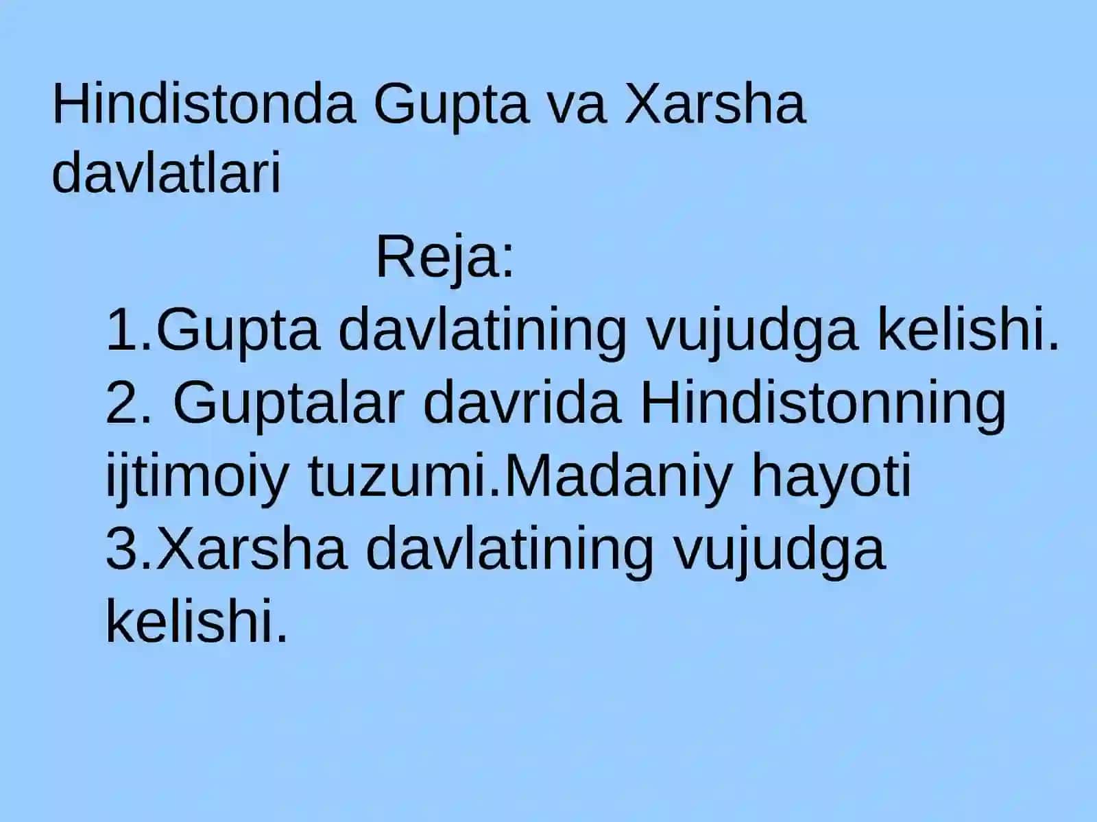 Hindistonda Guptava Xarshadavlatlari 2