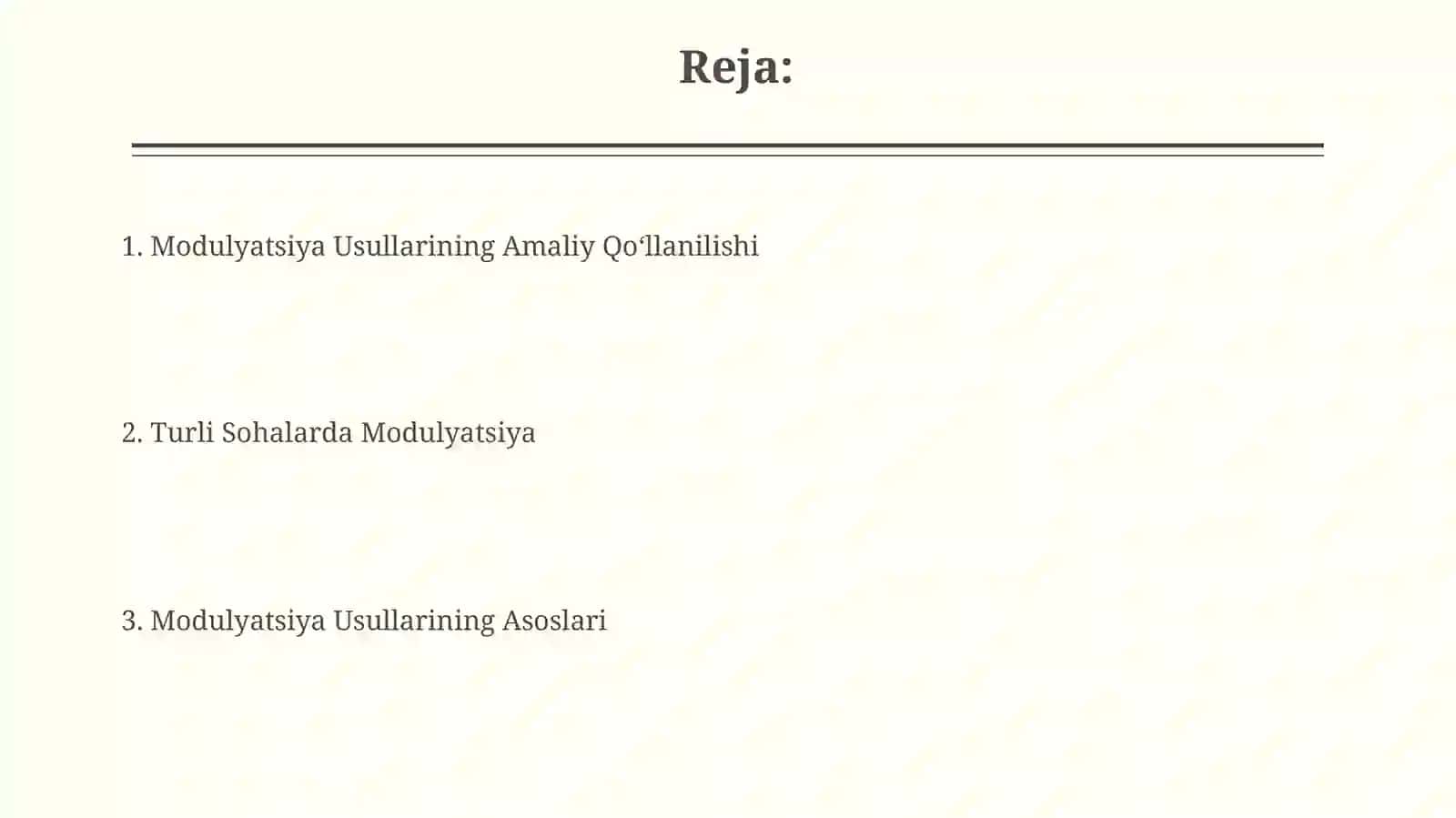 Modulyatsiya Usullarining Qo‘llanilishi 2