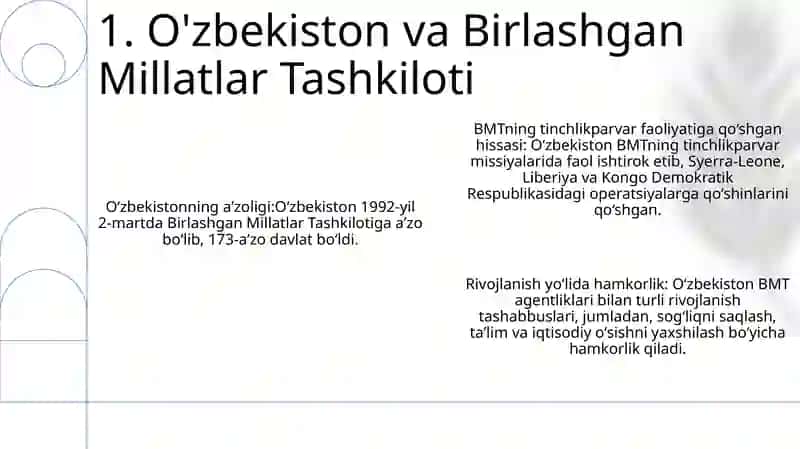 O'Zbekiston Va Jahon Hamjamiyati 2
