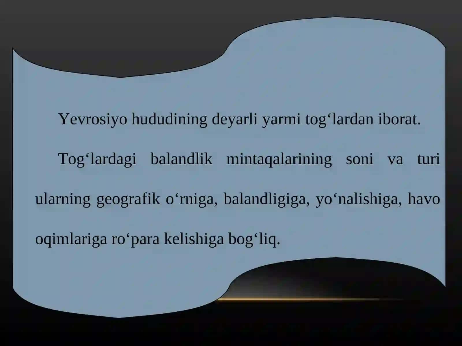 Balandlik mintaqalari 2