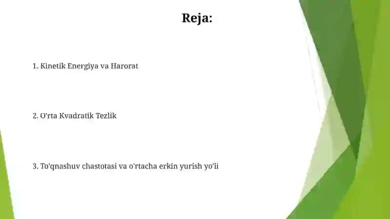 Molekulyar kinetik nazariya 2