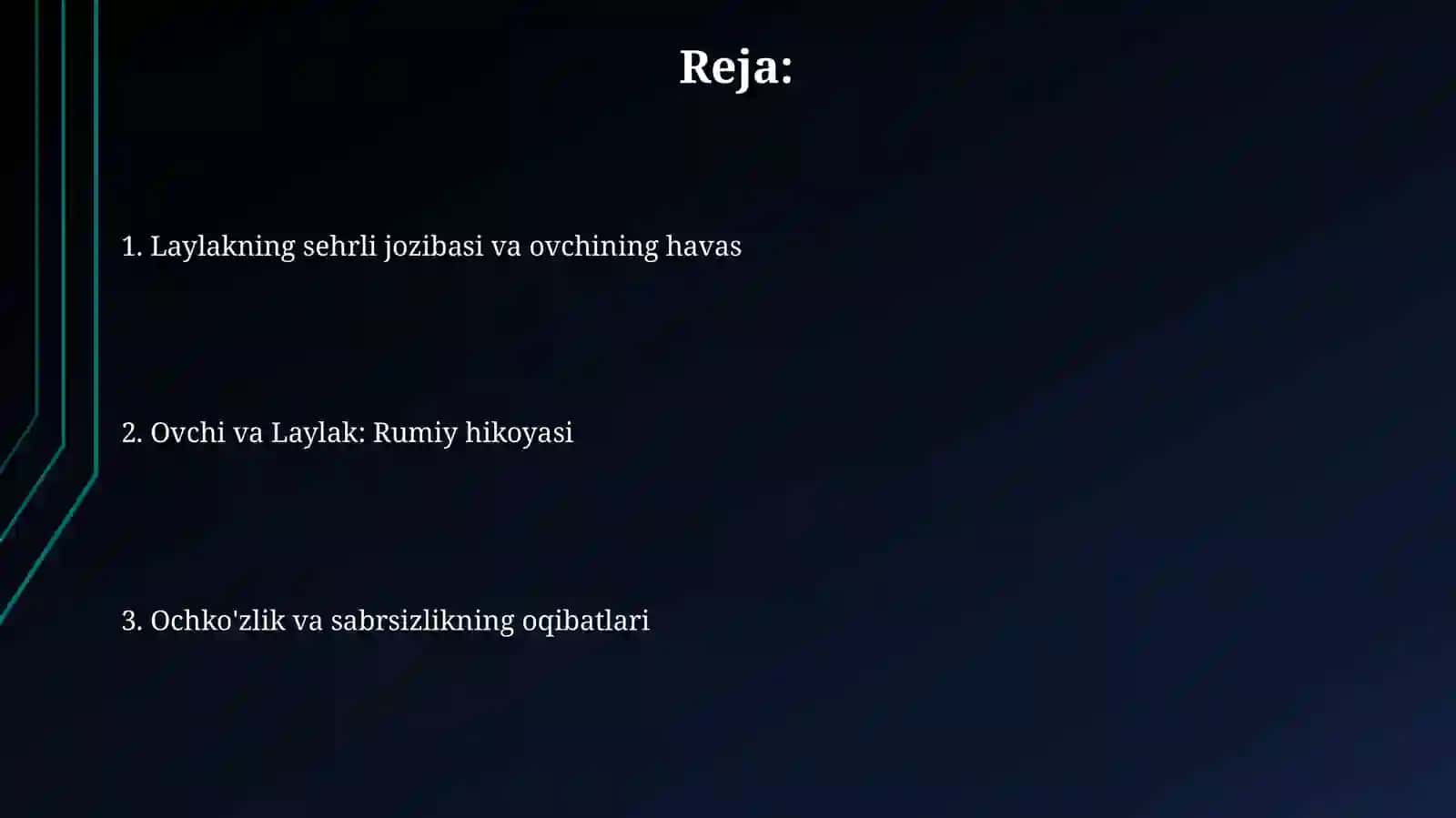 Jaloliddin Rumiyning Ovchi valochinrivoyati 2