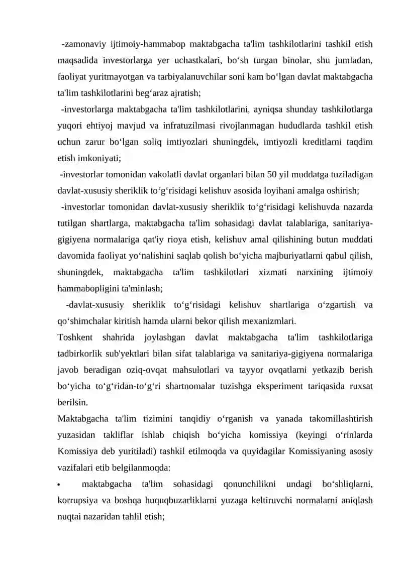 Maktabgacha ta’limni rivojlantirish va moliyaviy ta’minlash 2