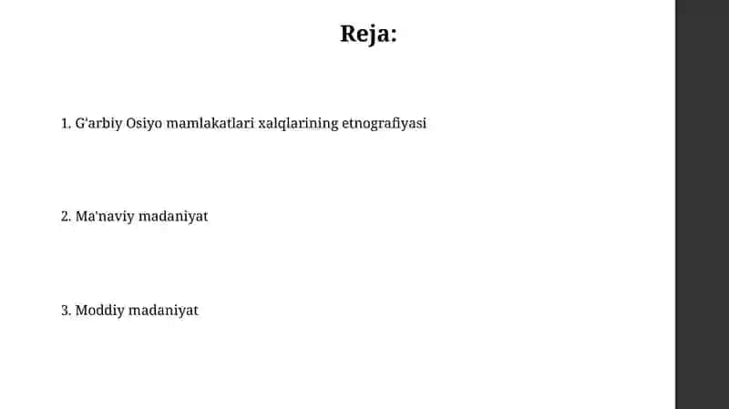 Osiyo xalqlari etnologiyasi 2