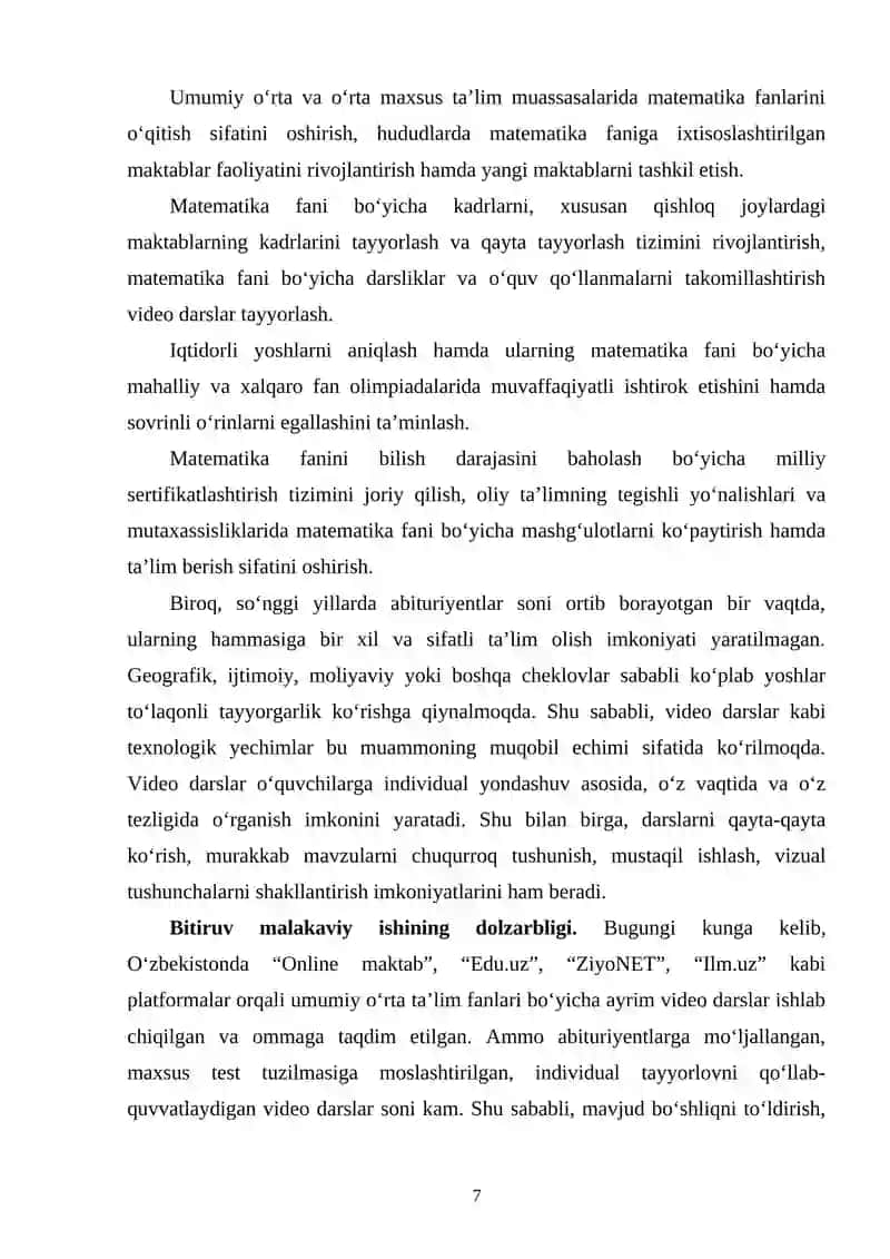 Matematika fanining rivojlanishi 2