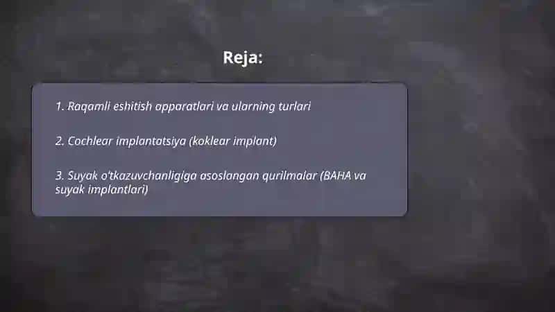 Raqamli eshitish apparatlari va ularning turlari 2
