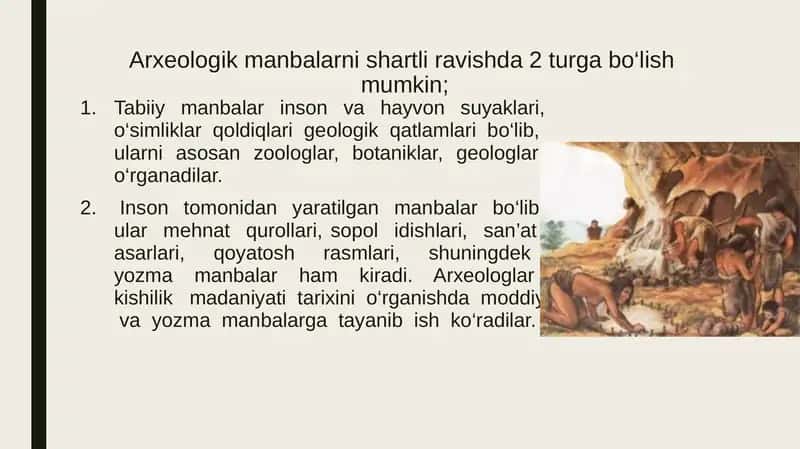 Arxeologiya faniNIng maqsad va vazifalari 2