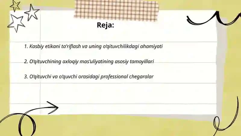Kasbiy etikasi va o’qituvchining axloqiy mas’uliyati 2