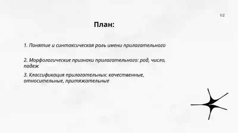 Имя прилагательное 2