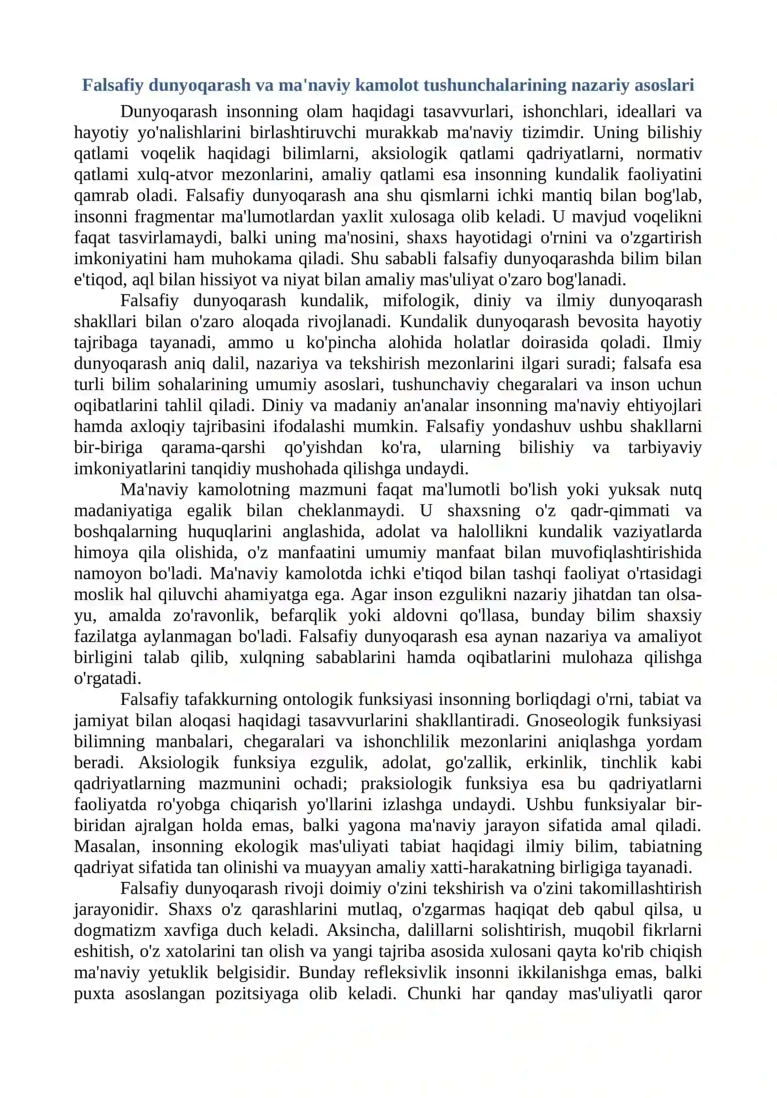 FALSAFA (MANTIQ. ETIKA. ESTETIKA) FANIDAN 2