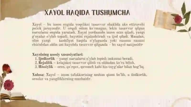 Xayolva tasavvurlar 2