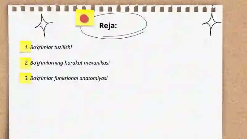 BOʻGʻIMLAR BIOMEXANIKASI 2