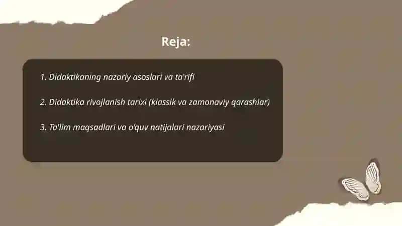 Didaktika talim nazariyasi sifatida 2