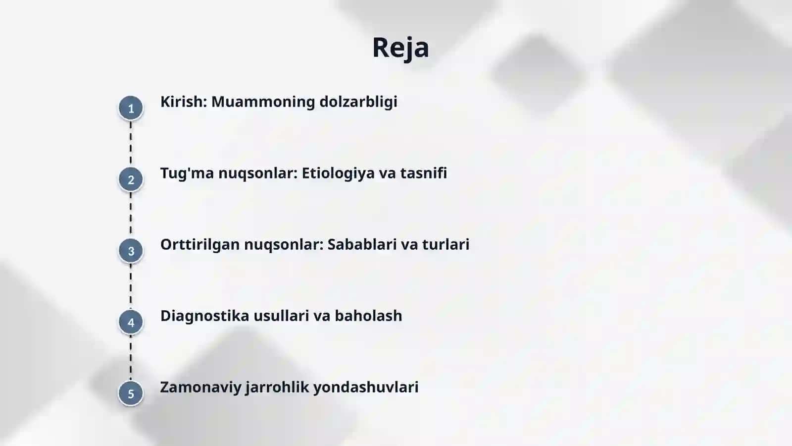 Ko’krak devori tug’ma va orttirilgan nuqsonlarida operatsiyalar. 2
