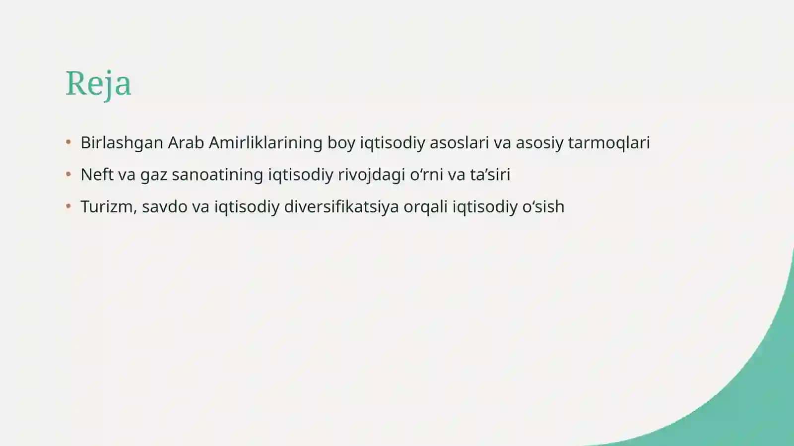 Birlashgan Arab Amirliklarining iqtisodiyoti 2