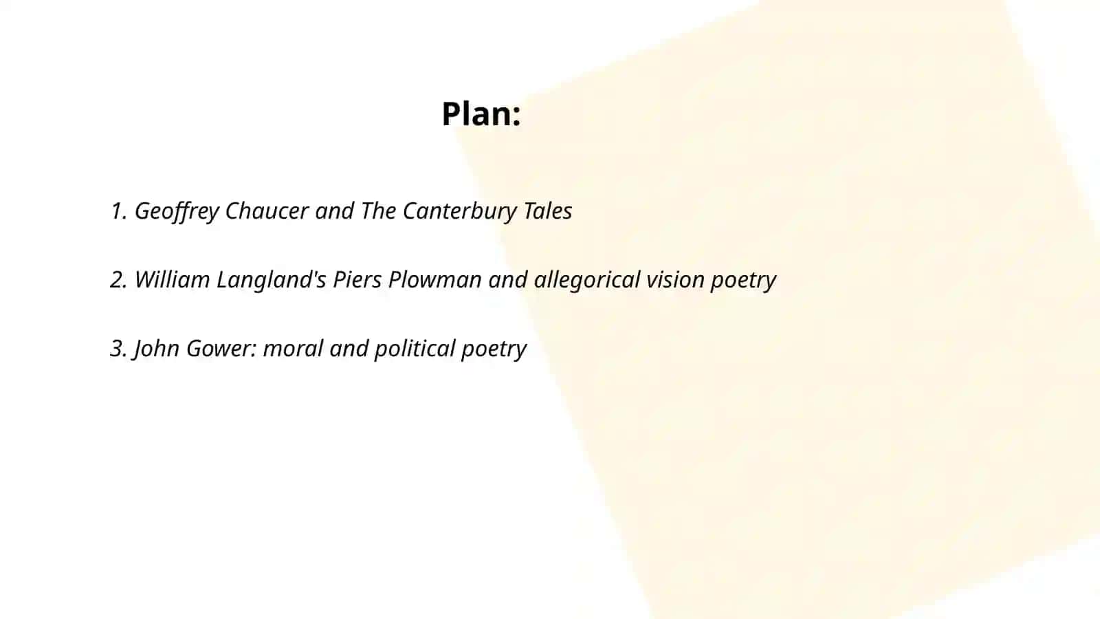 The literature Of the 14-15 centuries 2
