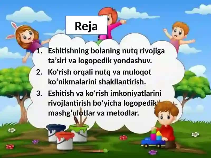 BOLA NUTQINI RIVOJLANISHIDA ESHITISH VA KO’RISHNING O’RNI 2