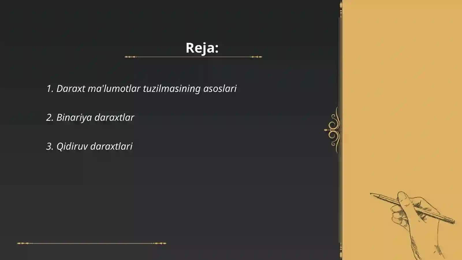 Daraxtsimon ma'lumotlar tuzulmalari 2