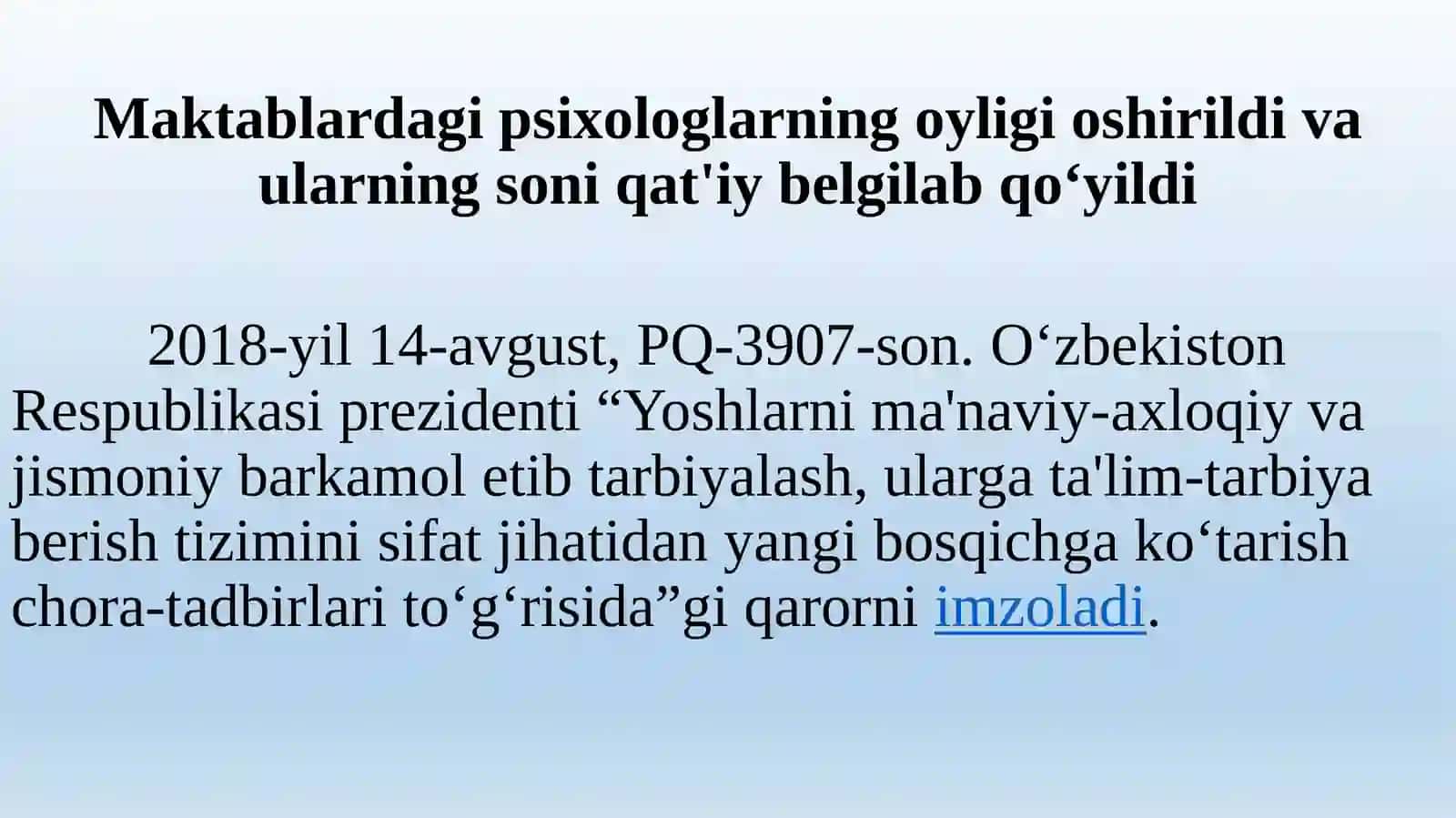 Ta’lim Sohasida Psixologning Burchi va Majburiyat 2