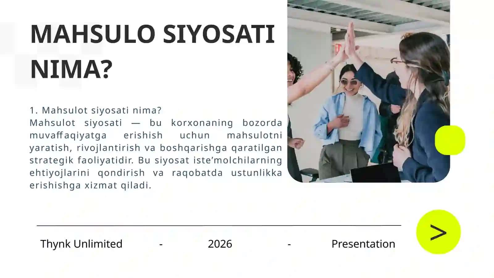 MAHSULOT SIYOSATO VA BRERND BOSHQARUVI 2