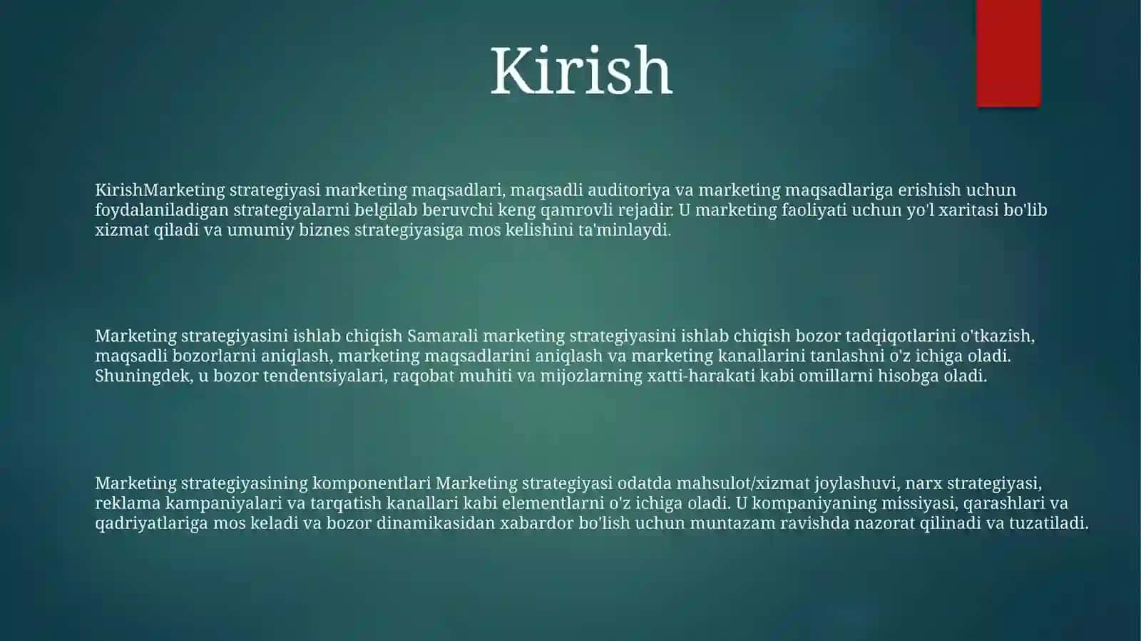 MarketingStrategiyasi 2