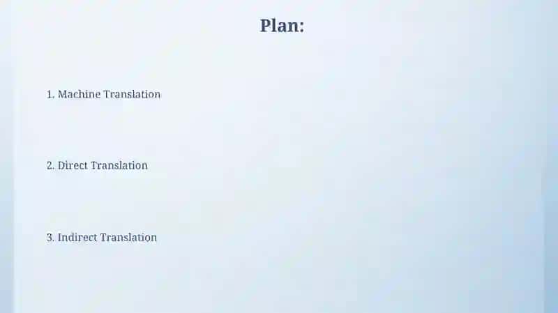Indirect Translation 2