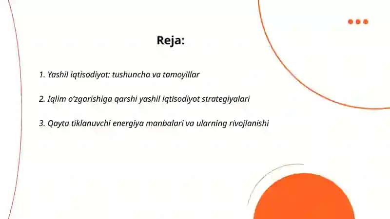 Yashil iqtisodiyot 2