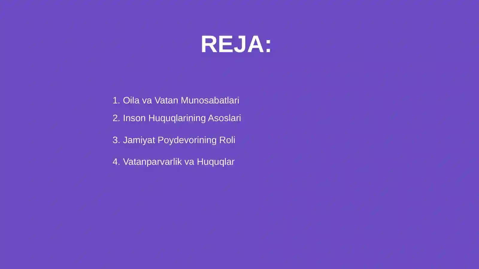 Oila va Vatan Munosabatlari 2