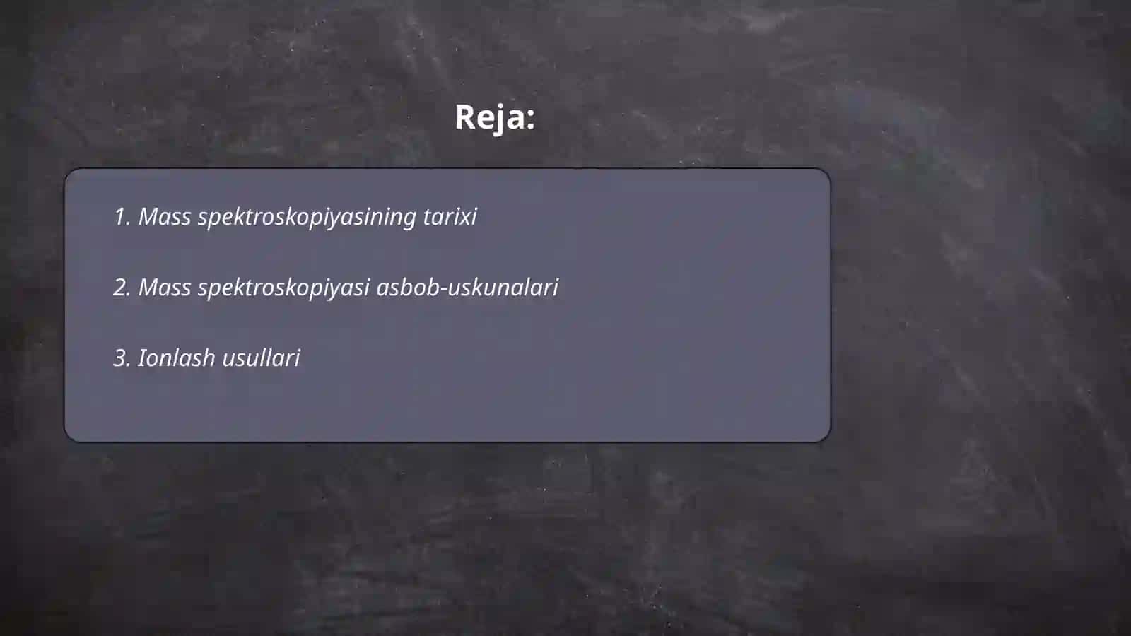 Mass spektroskopiyasi 2
