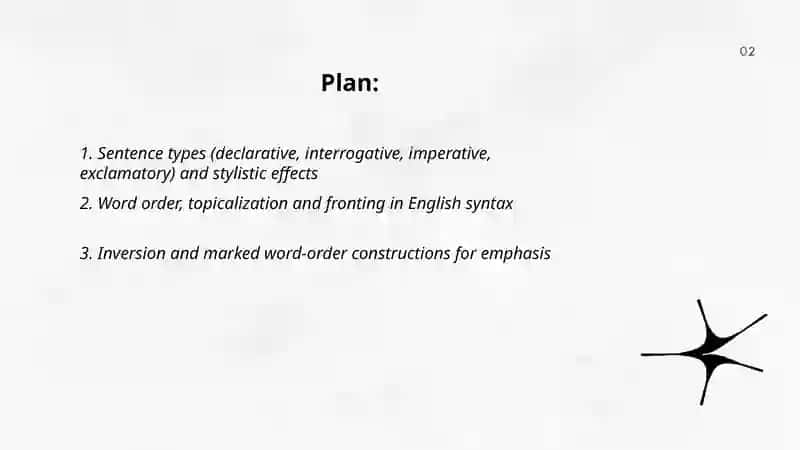 Syntactical level of stylistics 2