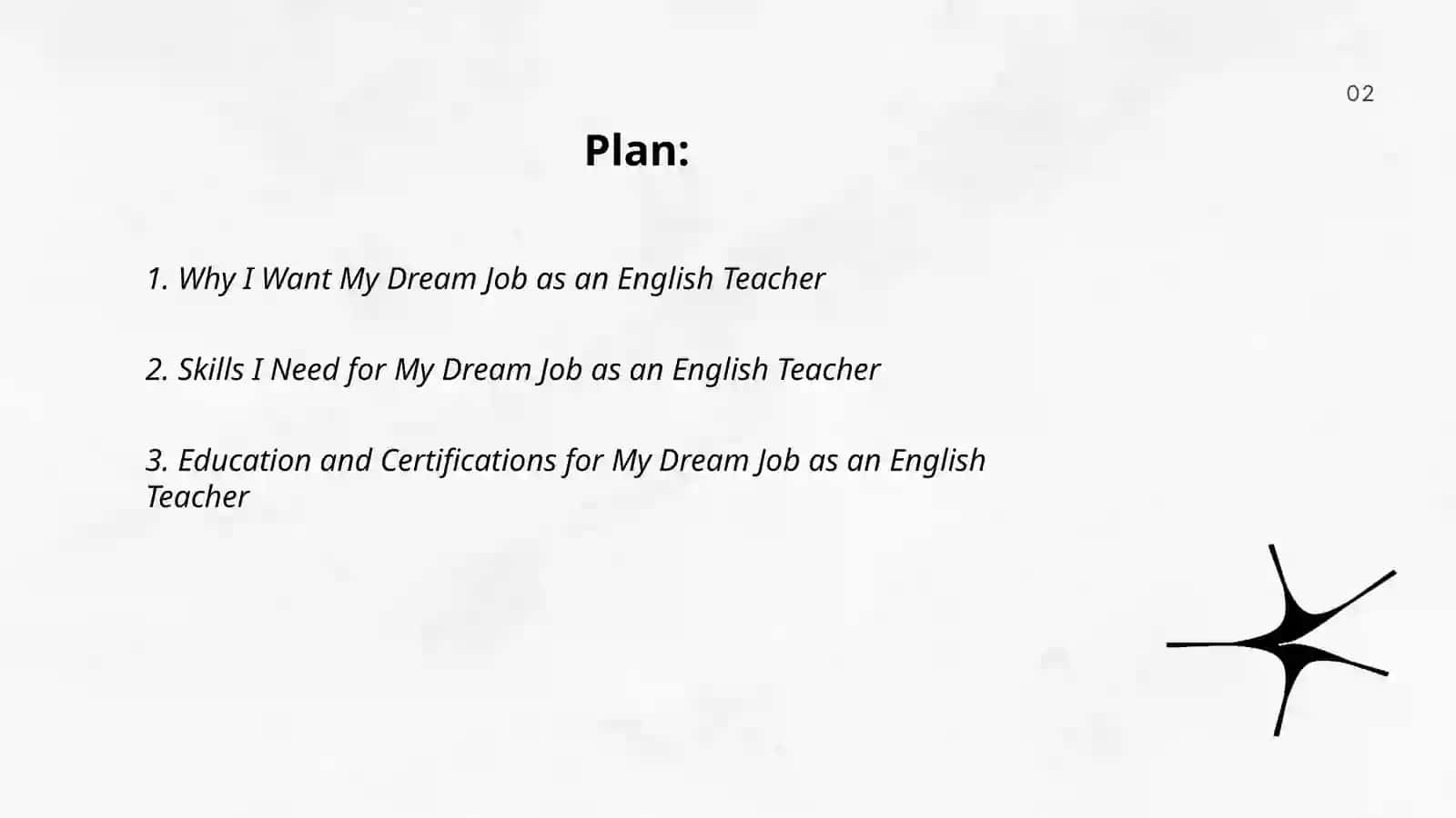 My dream job english teacher 2