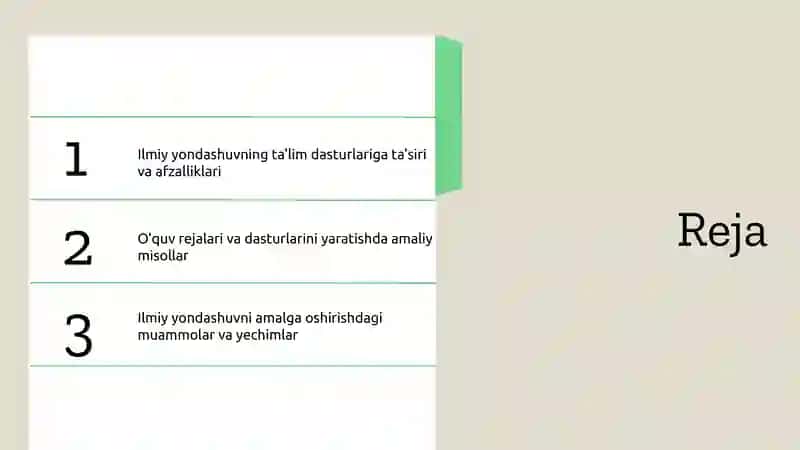Ilmiy yondashuvning ta'lim dasturlariga ta'siri va afzalliklari 2