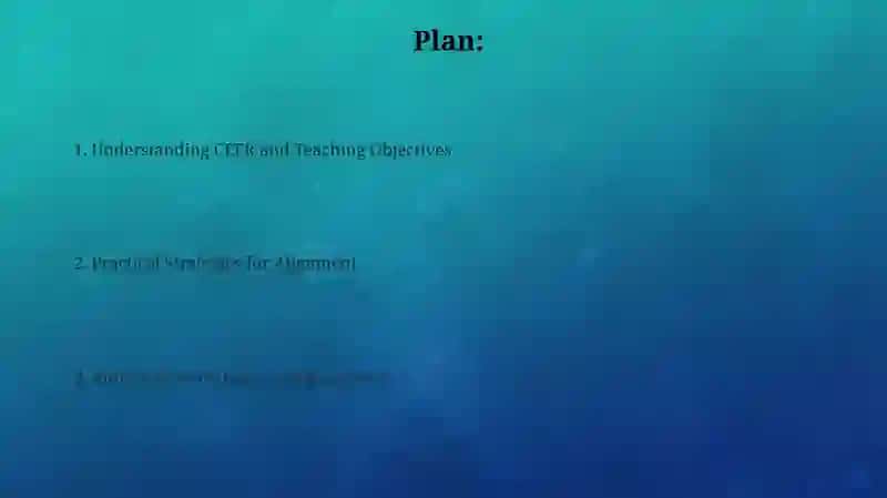 Understanding CEFR & Teaching Objectives 2