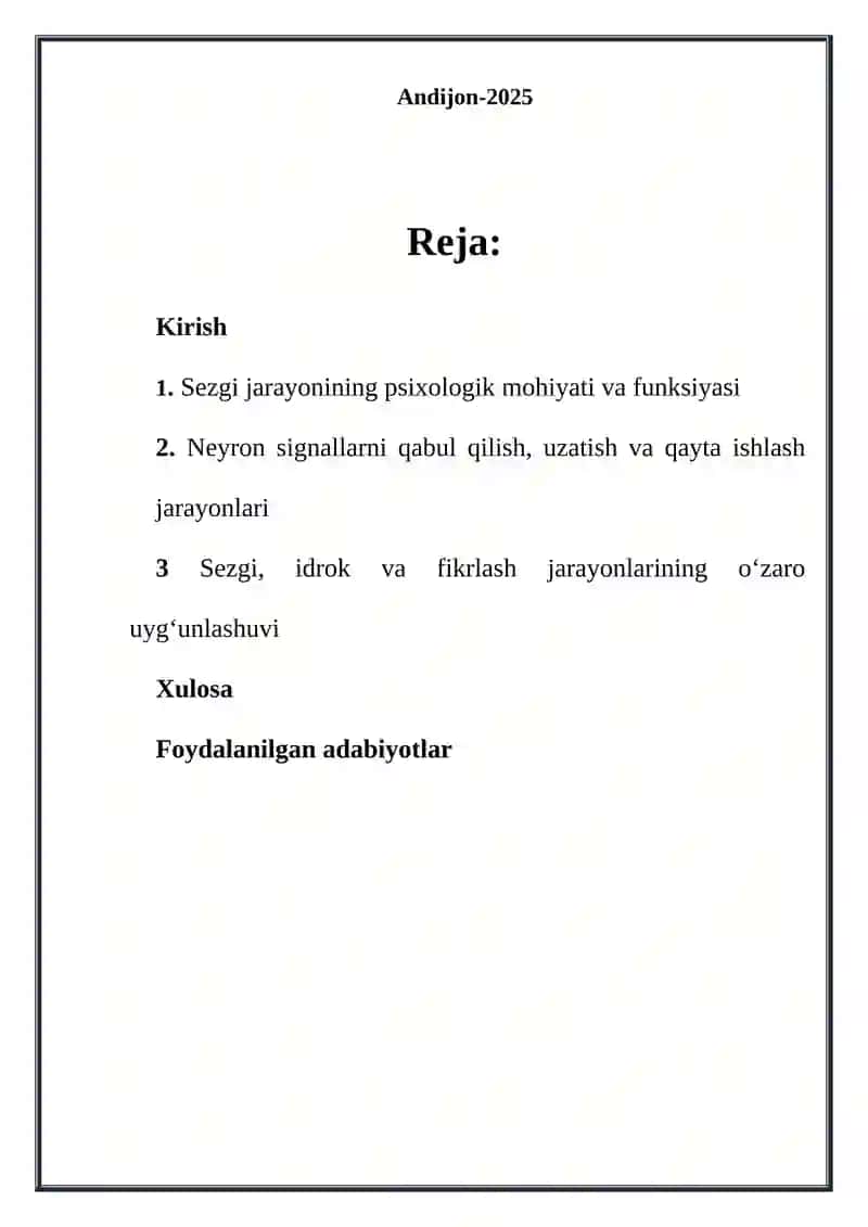 Sezgi jarayoni 2
