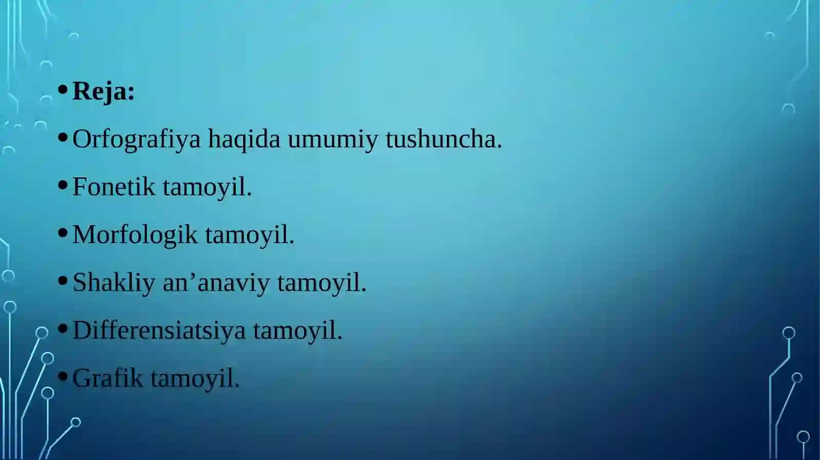 Orfografiya va uning asosiy tamoyillari 2