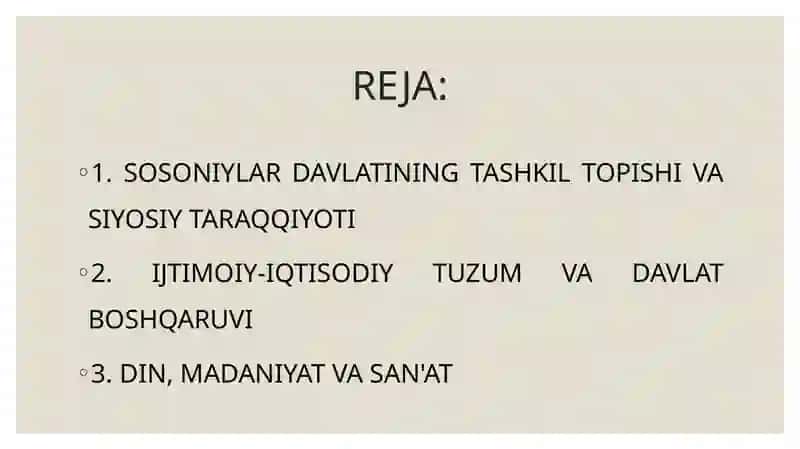 ILK O'RTA ASRLARDA ERON (III-VII ASRLAR) 2