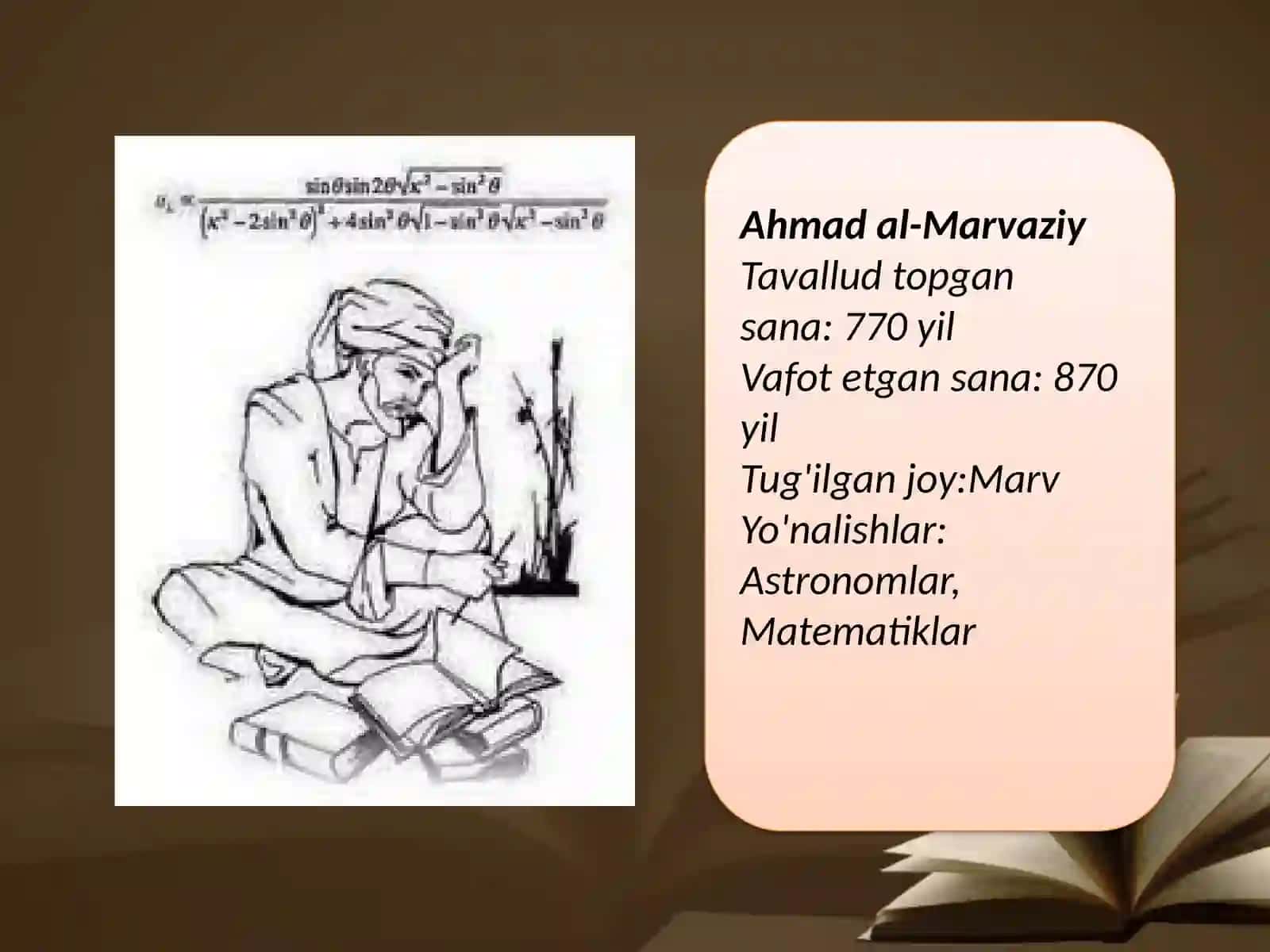 Ahmad al-Marvaziy ziji va uning ahamiyati 2