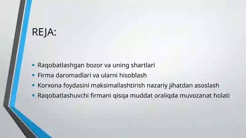 RAQOBATLASHGAN BOZOR VA UNING SHARTLARI 2