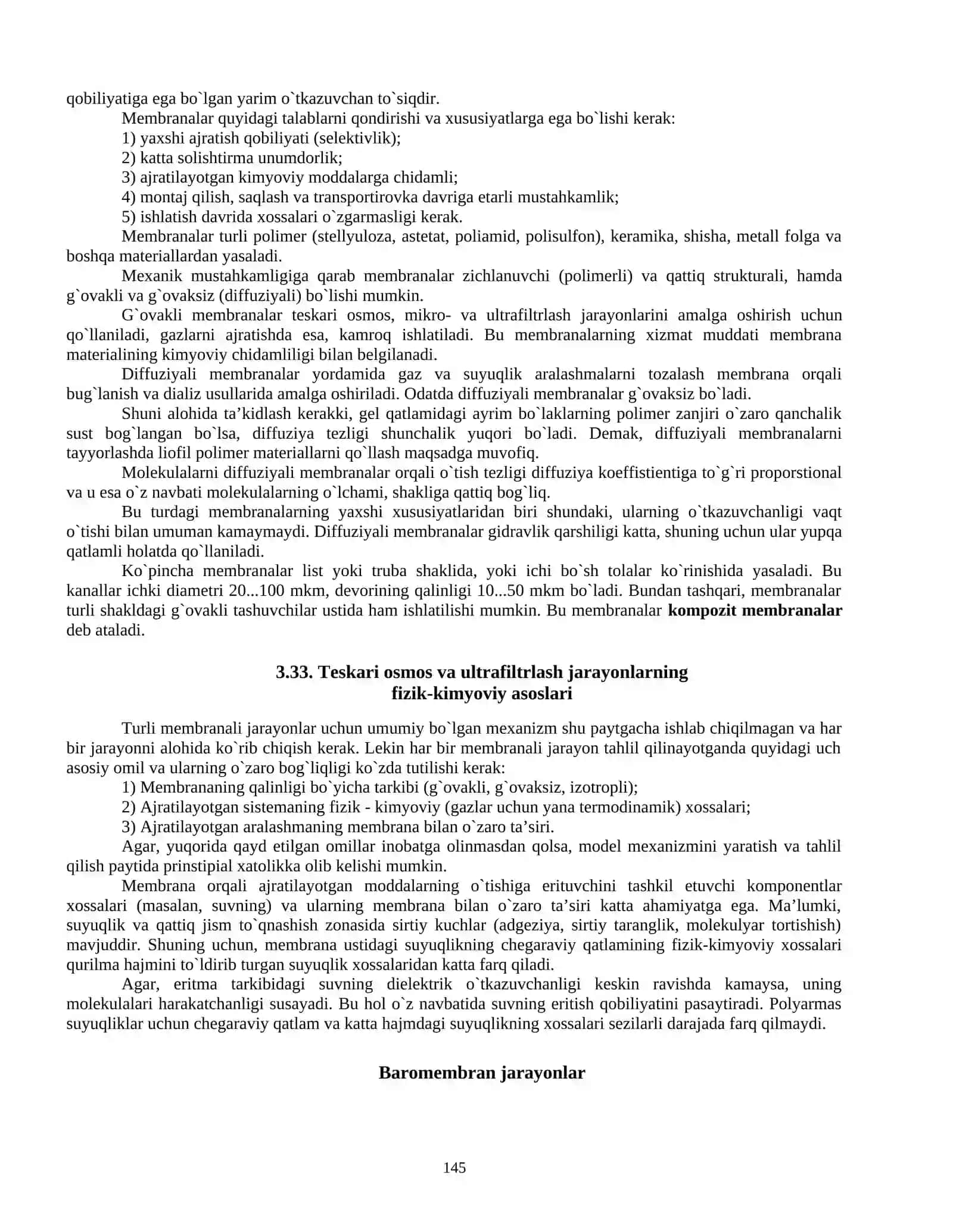 Teskari osmos va ultrafiltrlash 2