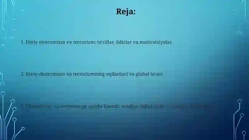 Diniy ekstremizm va terrorizm 2