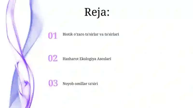 Hasharotlar ekologiyasi 2