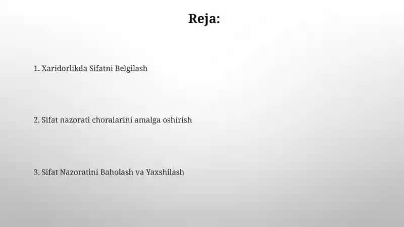 Sifatni boshqarish 2