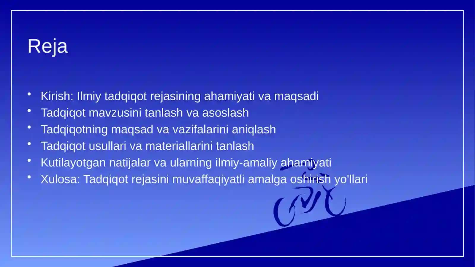Ilmiy tadqiqot rejasini tuzish va loyihalash 2